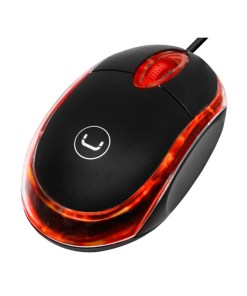 Mouse óptico USB con luz LED -ms6501bk