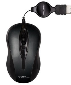 Mouse Argom Usb Retractil Black