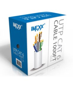 Cable De Red Utp Imexx Cat6 23awg Blanco Ime-11340 Caja 1000 Pies