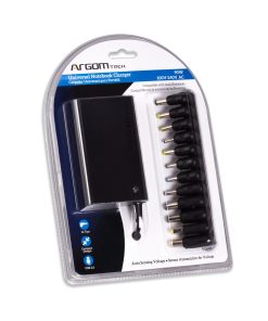 Adaptador Ac P/laptop Argom Slim 90w Auto Sensing 1-usb Port Arg-ac-0097