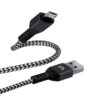 Cable Micro Usb A Usb 2.0 Nylon Trenzado Dura Forma Arg-cb-0021bk