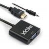 Adaptador De Video Ime-10470 - Hdmi (m) To Vga (f) 15cm With Audio Out 3.5mm