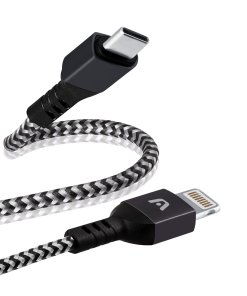 Cable Argom Dura Form Pd Fast Charge Type-c To Lightning Nylon Braided 6ft Arg-cb-0024bk