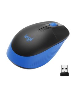 Mouse Logitech M190 Inalambrico Curvado Azul 910-005903