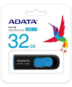 Memoria Usb Adatauv128-128gb-retailblack+blue