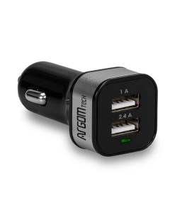 CARGADOR USB P/CARRO ARG-AC-0112BK 3.4AMP  2PTOS USB ARGOM