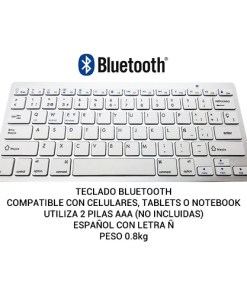 Teclado Imexx Ime-24850sp Bluetooth 10m Win/android/ios Español