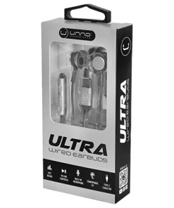 AURICULARES EARBUDS ULTRA TYPE C WITH MIC - BLACK -HS7005BK UNNO TEKNO