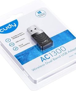 ADAPTADOR USB CUDY WU1300S AC1300 HIGH GAIN WI-FI USB 3 / 3103108