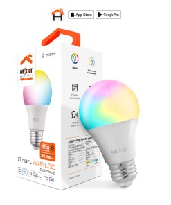 BOMBILLA LED SMART WI-FI  NEXXT NHB-C110M 110V - A19 SMART LED BULB RGM /MM107NXT15