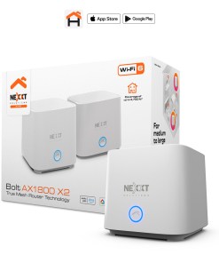 ROUTER SISTEMA MESH HOME SMART BOLT AX1800 2 PACK NCM-X18002PK / NW231NXT33 NEXXT