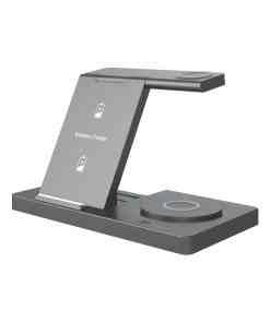 CARGADOR INALAMBRICO UNNO TEKNO CARGA RAPIDA 3IN1 P/TELEFONO 15W- PW5119BK
