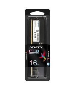 MEMORIA RAM ADATA DDR5 U-DIMM 4800 16GB 40-SINGLE TRAYNON HEAT SINKPREMIERBLACK  AD5U480016G-S