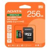 MEMORIA MICRO SD ADATA XC 256GBUHS-I U3 V30 A2 SPEED PLUS-RETAIL W/1 ADAPTER / UD256GUI3V30A2SP-RA1