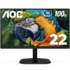 MONITOR AOC 22B2HM2 22" PLANO 1920 X 1080 100HZ LOWBLUE HDMI Y VGA NEGRO / DV1095