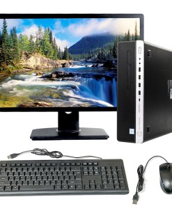HP Elitedesk, Intel Core i5 8va Gen, 8GB Ram, 256GB SSD, Monitor 22”, Teclado y mouse.