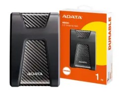 DISCO DURO ADATA PORTATIL 1TB USB 3.0 HD650 C/GOLPES NEGRO HD650-1TU31-CBK