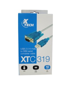 CABLE USB A SERIAL  XTECH 10FT XTC-319  AB004XTK20