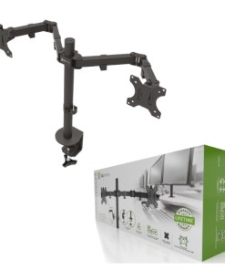 SOPORTE P/MONITOR DOBLE KPM-310 GIRATORIO 13-32 KLIPX / AC121KLX79