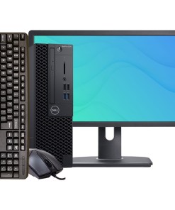 Desktop Dell OptiPlex, Intel Core i5 9na Gen, 256GB SSD, 8GB RAM, WIN11 Pro, Monitor 24” Pulg, Teclado y mouse.