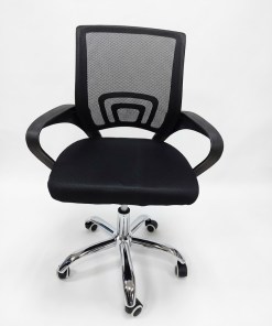 SILLA OFICINA METAL/TELA  JZG-2588 N EGRA / 91596
