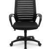 SILLA OFICINA PLASTICO/TELA NEGRA / 135374